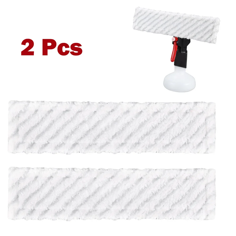 

2pcs Mop Cloths GlassVAC Microfiber Cloth Replacement Spare Parts Vacuum Cleaner 290*70*10mm Accessories Brand New