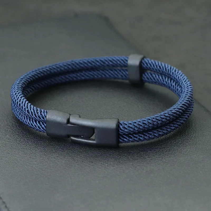 Mens Milan Rope Nautical Bangle Bracelet