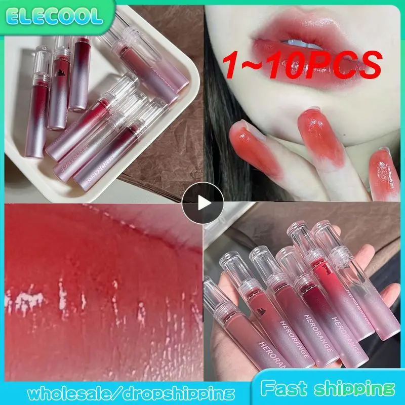 

1~10PCS Mirror Moisturizing Lipstick Non-dipped cup Lips Plumper Long Lasting Shiny Lip Gloss Lips Tint Makeup Jelly Lip Glaze