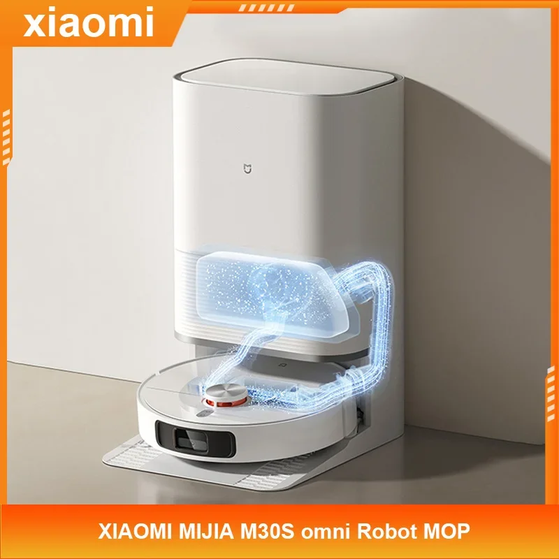 

XIAOMI MIJIA Omni Mop M30S Robot Vacuum D103CN Mopping Vacuuming Dry Wipes Automatic Cleaning Dust Home Dirt Disposal Machine
