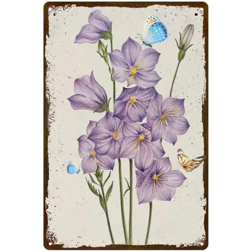 

Винтажный жестяной знак цветы для настенного декора для дома, кафе, офиса, пабов, клуба, знак 12x8