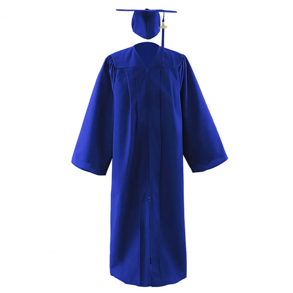 Graduation Gown Cap Tassel Set Class of Graduation Dressing Up Costume Unisex Academic Dress for High School University