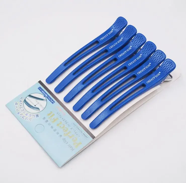Description Picture 6 of item6Pcs Alligator Hair Clips Hairdressing Clamps Claws Section Clips Barber Crocodile Hairpin Salon Styling Tools Hair Accessories