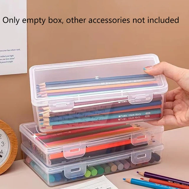 Clear Plastic Pencil Box 1
