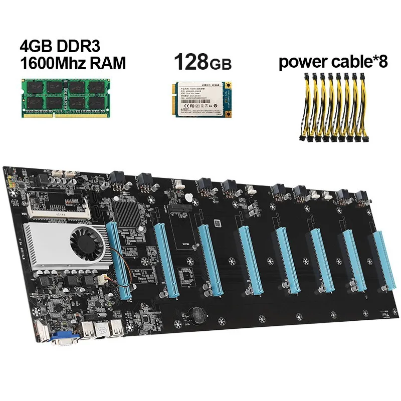 

Multi Card Slot S37 Motherboard DDR3 4G Memory 128G MSATA Hard Disk Suit Assembly