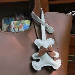 Charming Cartoon Bear Keychain: Cute Animal Pendant (As picture)