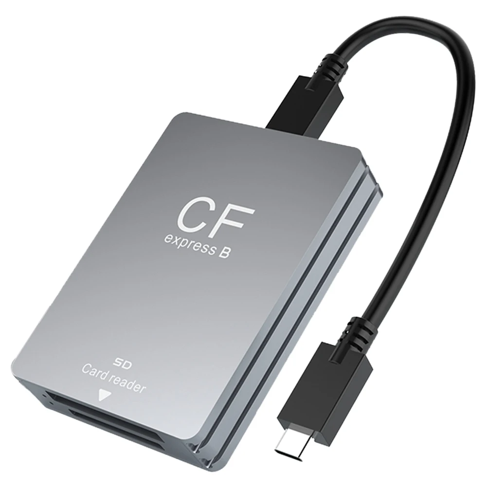 2 in 1 CFexpress B 및 SD 카드 리더 어댑터, USB C에서 USB C/A 케이블로 지지대, 안드로이드, 윈도우, 맥 OS SLR용