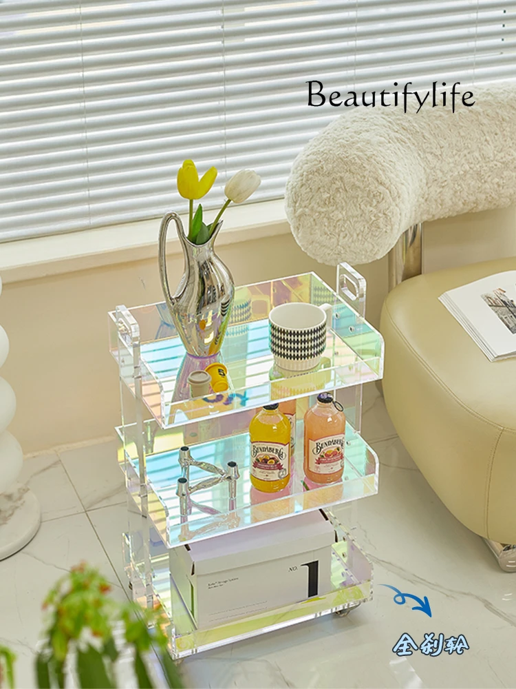 

Acrylic Side Table Nordic Design Transparent Coffee Table Trolley
