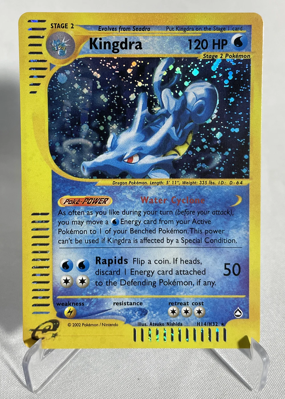 PTCG F Pokemon Single Cards 1st Edition E-Card Aquapolis (AQ) Skyridge (SK) Foil Cards Ninetales Classic Game Collection PROXY