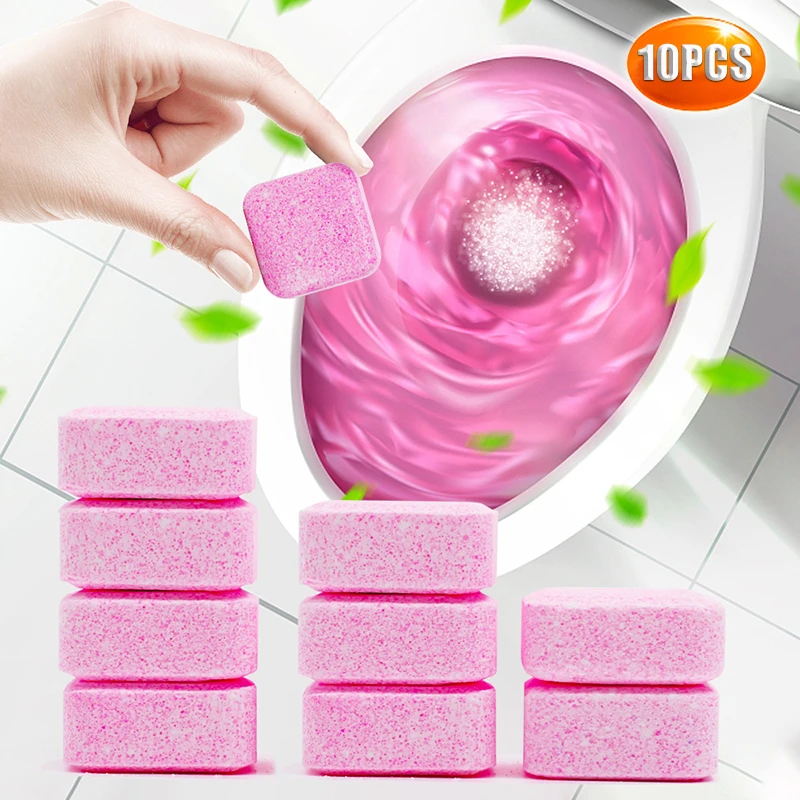 1/5/10pcs Toilet Bowl Cleaner Effervescent Tablet For Toilet Fast