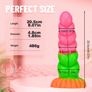 Colorful Monster Dildo Anal Sex Toys Ass Massage Goods For Adults Big Penis Fake Anal Dildo For Female Male Masturbators Sexshop 6