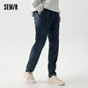 Semir 2024 Jeans Men Spring Elastic Drawstring Daily Simple Commuting Classic Trousers Fashion Trend Retro Washed Pants 2