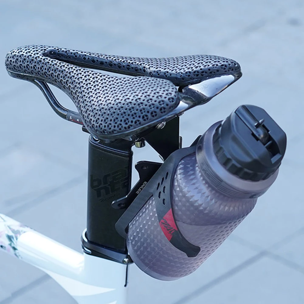 Bicycle Saddle Bottle Cage Extension Holder Aluminum Alloy Bicycle Water Cup Holder Saddle Mount Rack for MTB Road Bike