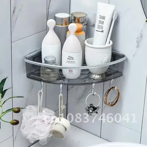 

Shower Storage Rack Bathroom Shelves Holder Wall Mounted Organizer Kitchen Rack For Washroom Toilet Bathroom