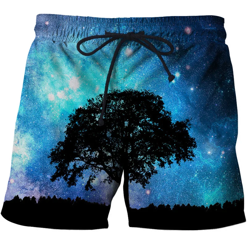 

Hawaii Beach Shorts Men Summer Vacation Surf Board Shorts 3D Printing y2k Tropics Plants Swimsuit Ice Shorts Bermuda Swim Trunks
