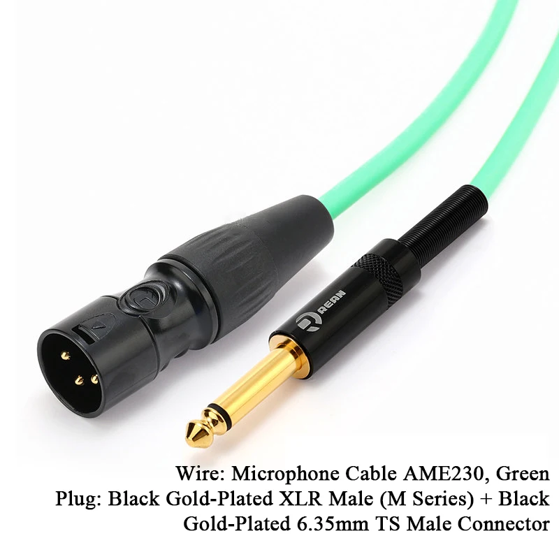 HiFi 6,35mm TS zu XLR Stecker Kabel 6,5 zu XLR Leitung für Verstärker Mischpult Audiokabel Professionelles Audio-Verbindungskabel – Detail 9