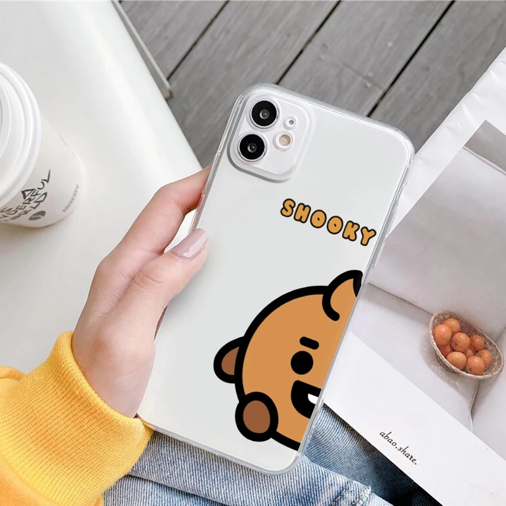 Fashion Kpop Korean Phone Case For iPhone 13 12 11 Pro XS MAX SE 2020 7 XR X 8 6 Plus Transparent  Cover best iphone 13 pro max case