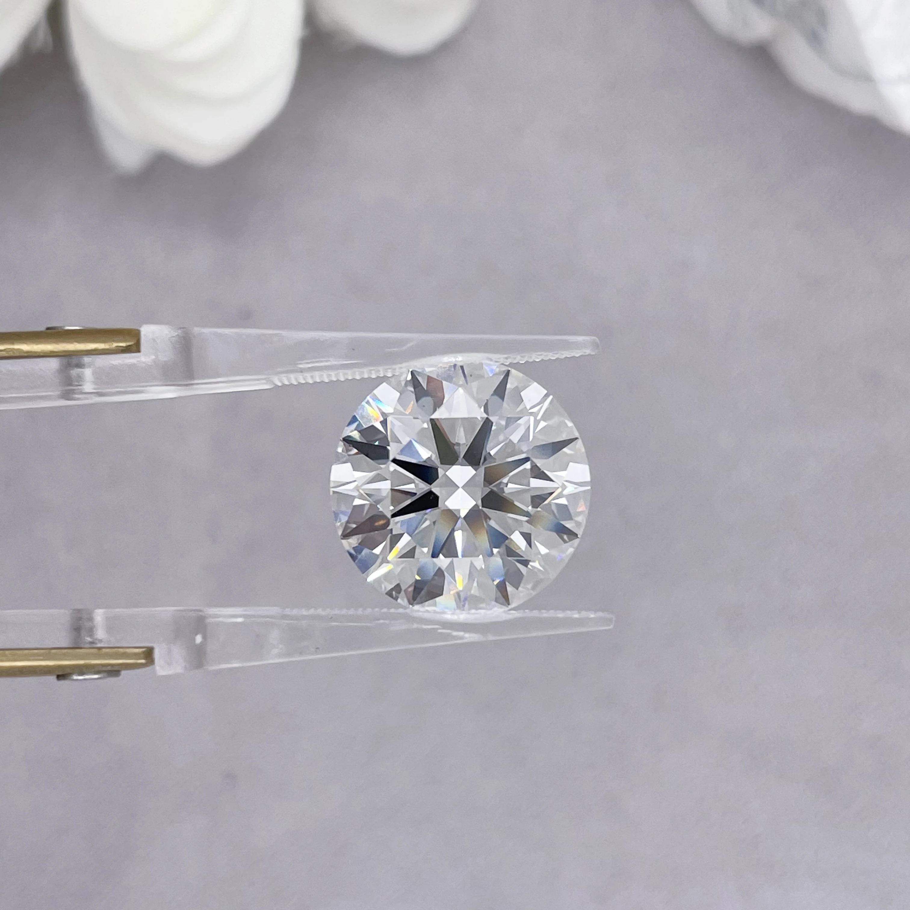 Super White 10/30/50 PCS Wholesale 0.8-3mm Melee Lab Grown Diamond Loose Without IGI Number HPHT DEFG VVS-SI Pass Diamond Test 5