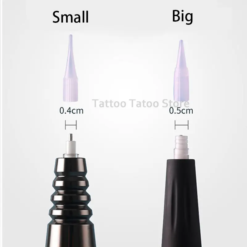 100pcs 1RL Tattoo Caps Needle Tips for Permanent Makeup Tattoo Machine Traditional Needle Nozzle for Eyebrow Lip Machine