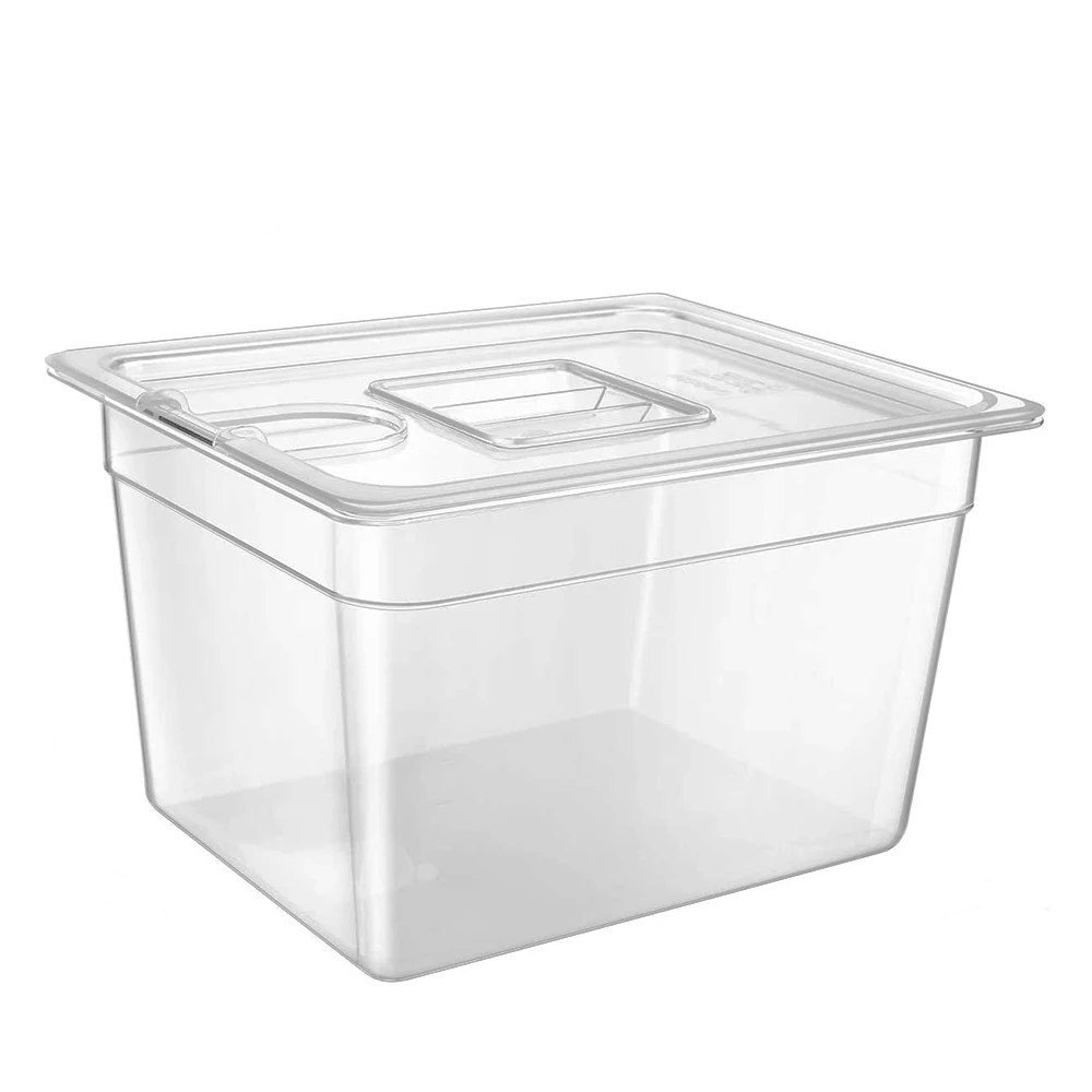 11L Sous Vide Cooker Containers and Stainless Steel Sous Vide Rack Sets Detachable Dividers Separator for Immersion Circulators