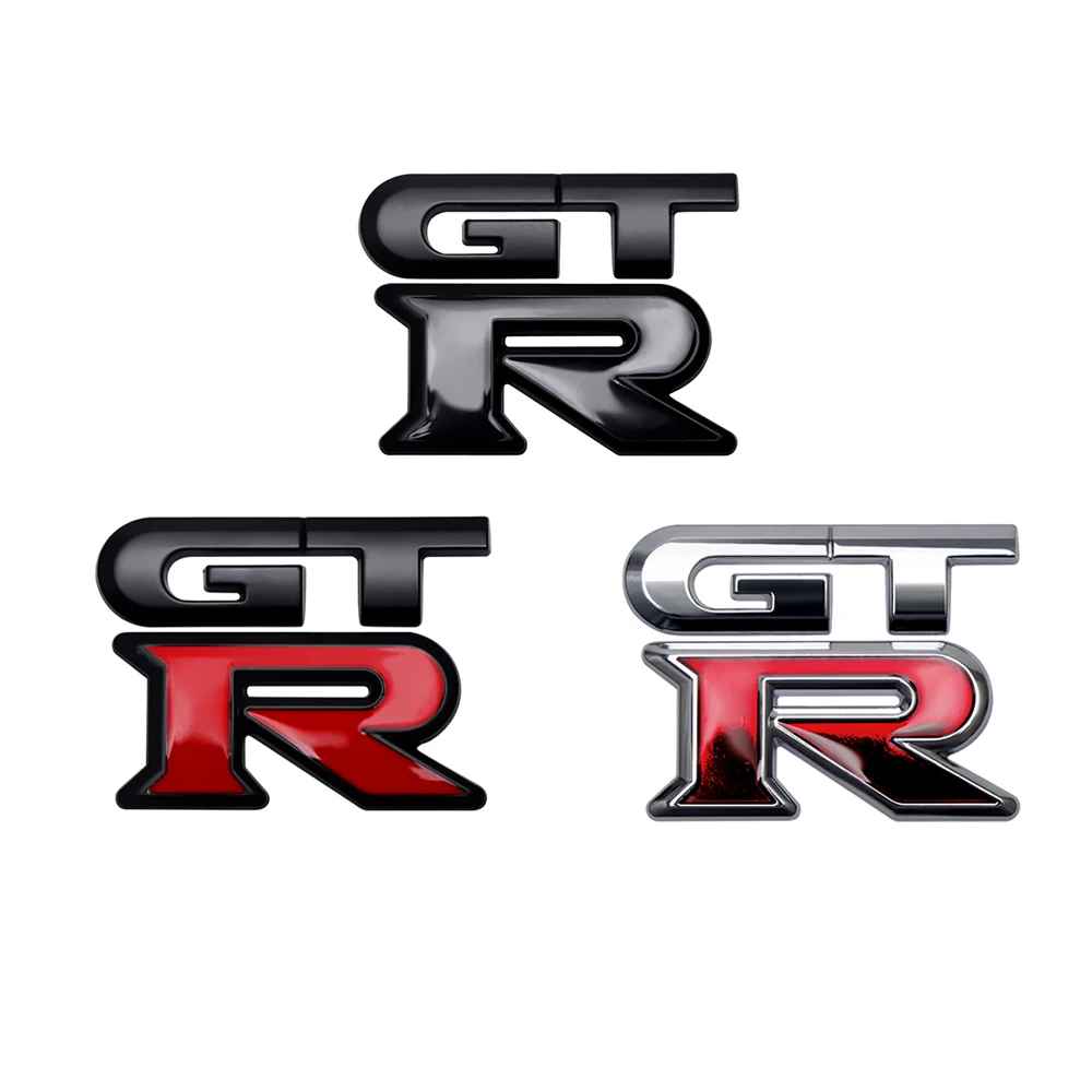 

3D Metal GTR Badge Car Sticker Accessories Suitable for All Models Changan V7 Alsvin Toyota Avalon 2020 2019 Honda Accord