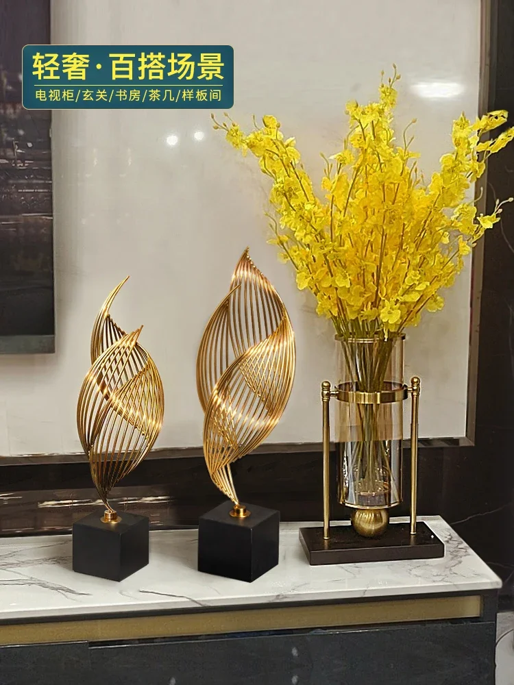 

Modern living room decoration accessories, light luxury, high-end creative home wine cabinet, porch handicrafts, TV cabinet deco