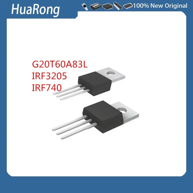 

10Pcs/Lot G20T60A83L G20T60 20A 600V IGBT IRF3205 IRF740 TO-220