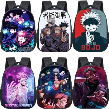 Anime Jujutsu Kaisen Backpack Schoolbag Cartoon Gojo Satoru Kindergarten Bag Boys Girls Rucksack Waterproof Kids Bookbag Mochila 1