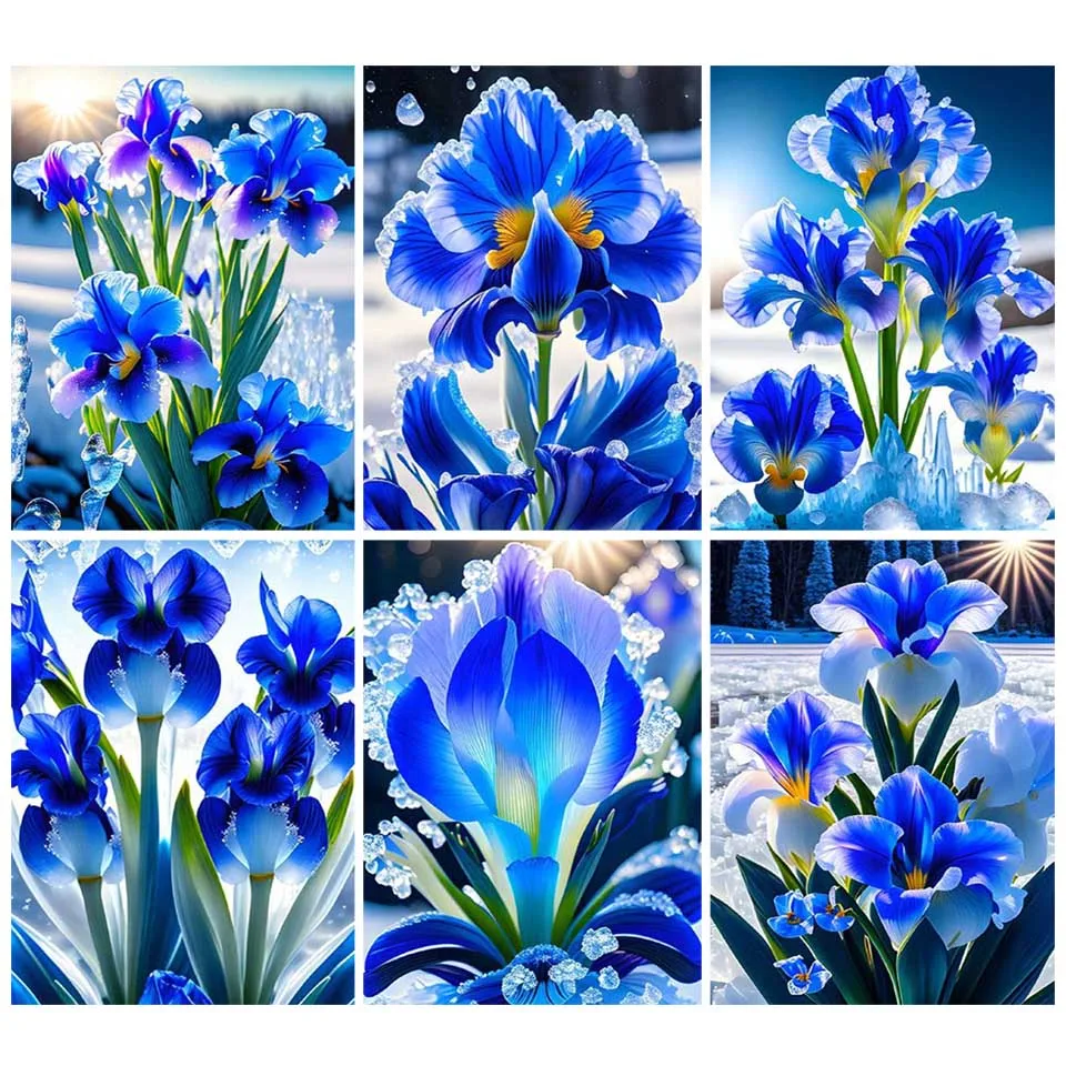 5D Diamond Painting DIY Flowers Full Diamond Art Embroidery Restaurant  Office Living Room Home Decor Diamond Cross Stitch Kits