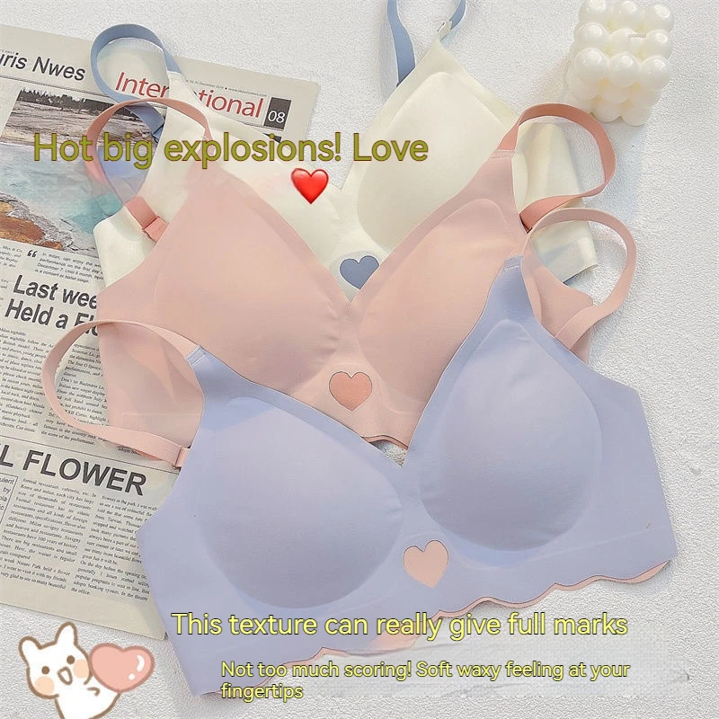 Push Up Bra Seamless Bras for girl Invisible Sexy Lingerie No Steel Ring Soft Support Bra Student underwear seamless bra