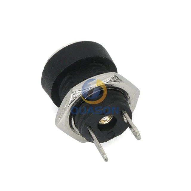 Conector hembra de montaje en Panel para fuente de alimentación de CC,  adaptador de enchufe de 5,5mm y 2,1mm, 2 tipos de terminales, 3A, 12v,  5,5x2,1, 10 Uds. - AliExpress