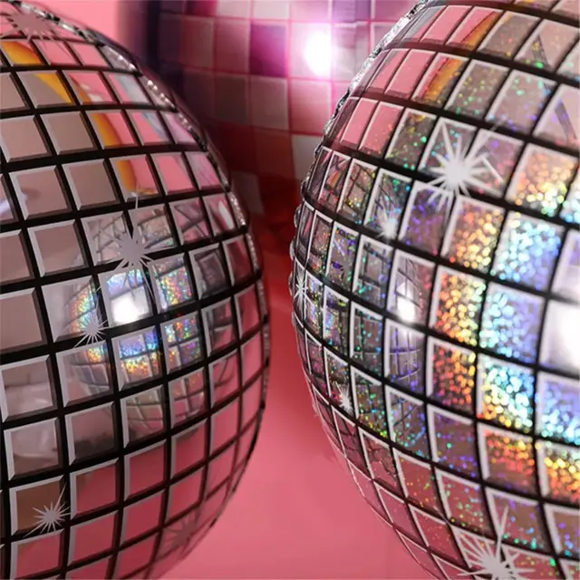 Ballons Disco Multicolores,9 Disco Ballons 22 Pouces 4D Grand Ballons  Métalliques À Effet Miroir Feuille D'Aluminium Décorat[J9337] - Cdiscount  Maison