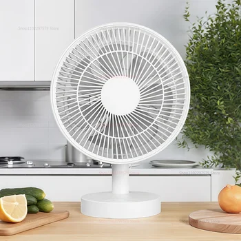 Può essere collegato con testa tremante su e giù e ventilatore collegato con grande ventola da tavolo per energia eolica Ventola da scrivania USB per ufficio 1