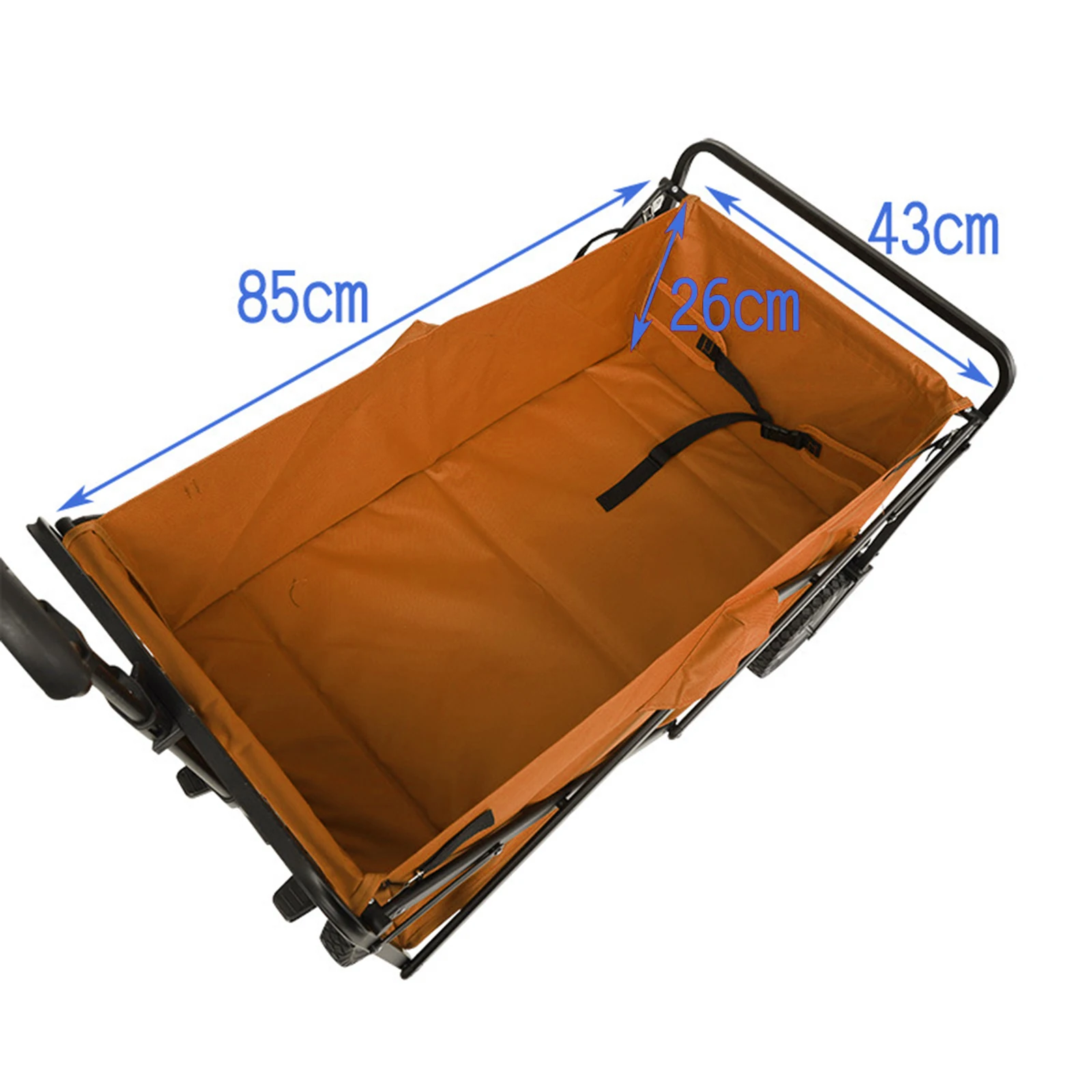 Collapsible Folding Cart Liner Oxford Cloth Garden Cart Hand Push Pull Basket Folding Wagon Liner Trolley Accessories