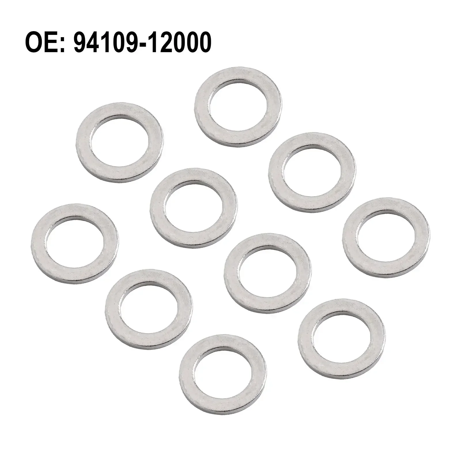 10pcs Car Transmission Drain Plug Washer 94109-12000 For Honda Legend Civic Aluminum Drain Plug Washer Accessories