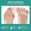 1 Pair Silicone Toe Separator Bunion Corrector Hammer Toe Corrector Soft Silicone Material for Toe Separation Foot Care Tool 3