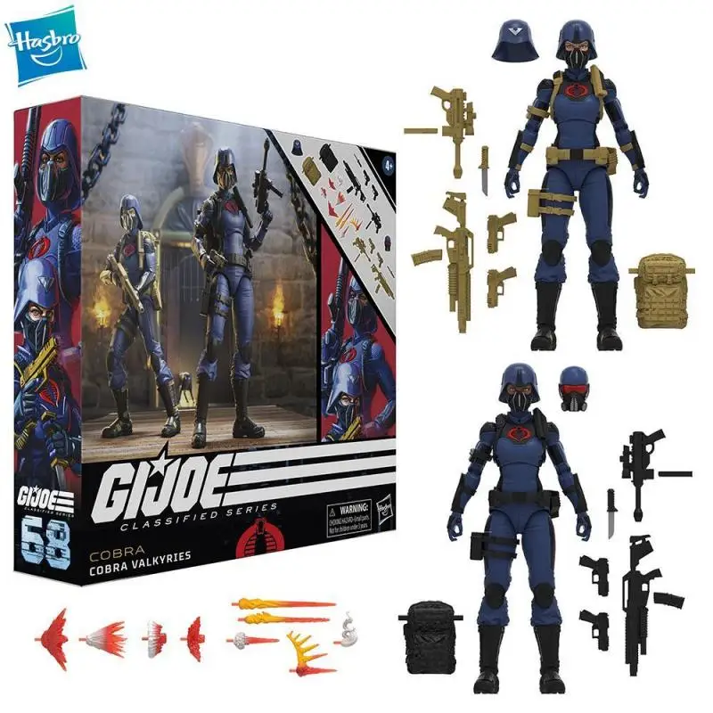 

Hasbro G.i.joe Series Genuine Original Cobra Valkyries 68 Film & Anime Peripherals Collections Children's Gift Model Toys