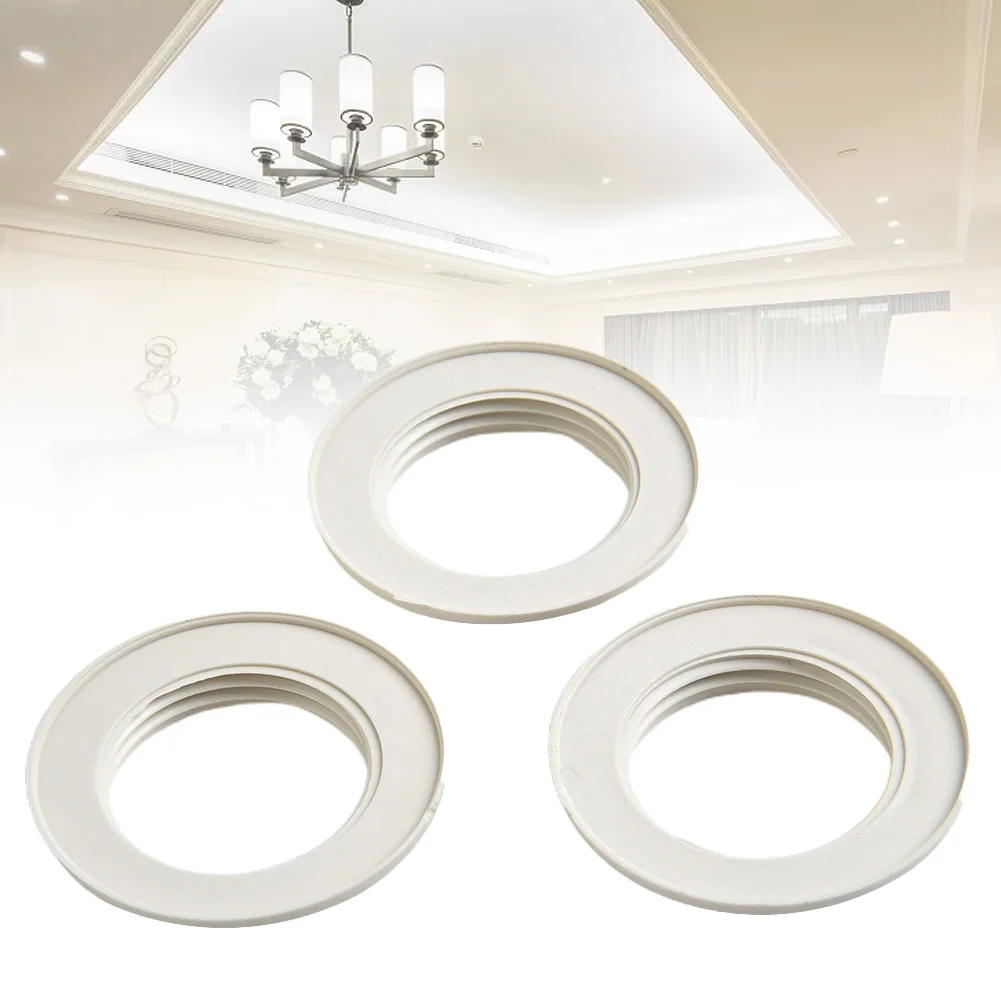 Lampen schirm Ring aufrüsten Sie Ihre Lampen mit langlebigen e14 Kunststoff Lampen schirm Kragen Ring Faden Lampe Licht Schatten halter 3er-Set – Detail 4