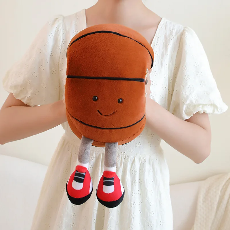 Plush Toys Doll with feet plush doll toys Card love plush pillow Basketball soccer fun shape doll cushion Home Plush Ornament