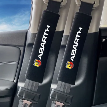 2 Pezzi Copri Cintura di Sicurezza per Auto per Abarth 595 695 595C 695C 2012-2020 2021 2022 2023 2024 2025 2006