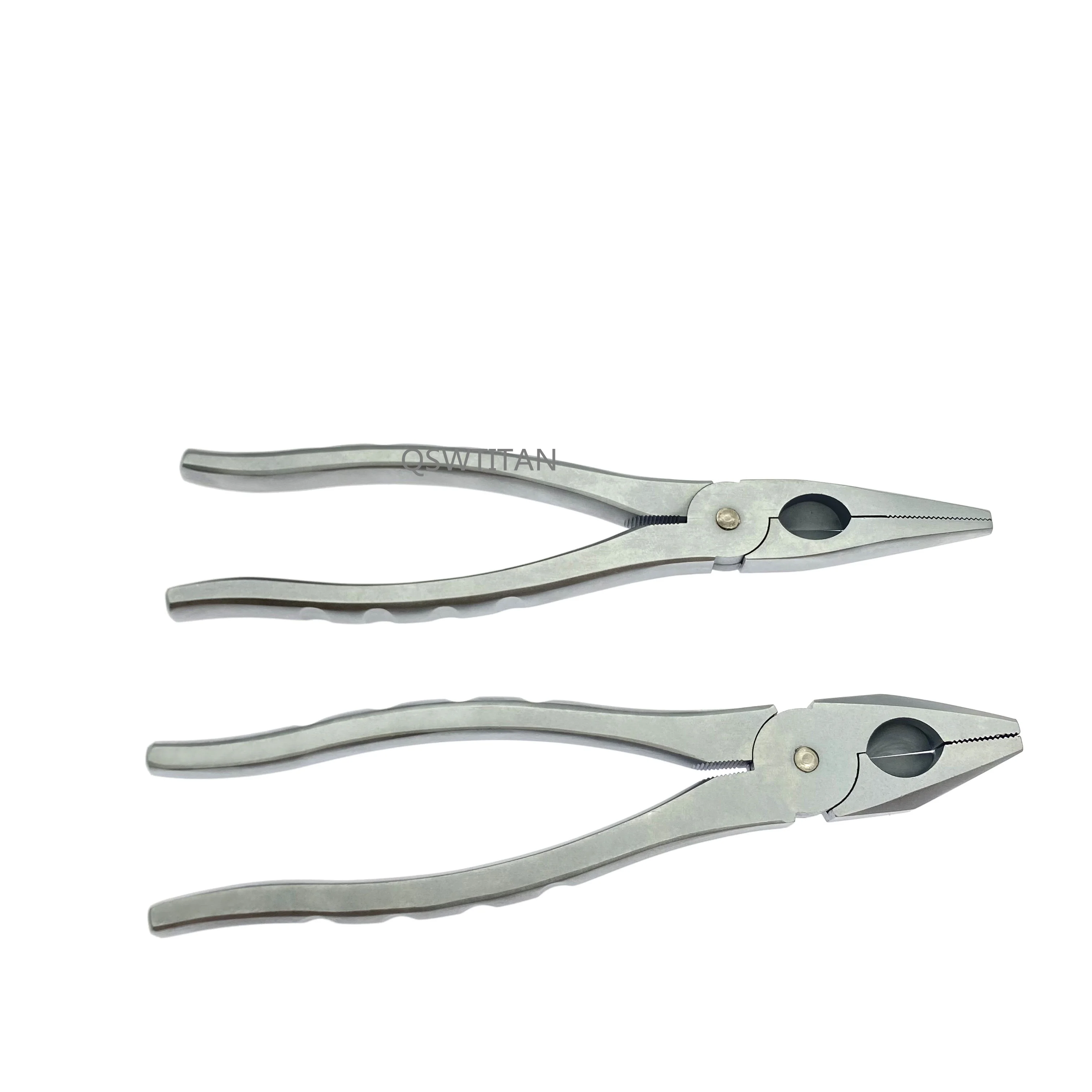 Orthopedics Flat Nose Pliers with Serrated Jaws Veterinary Orthopedics Instruments veterinary orthopedics pliers