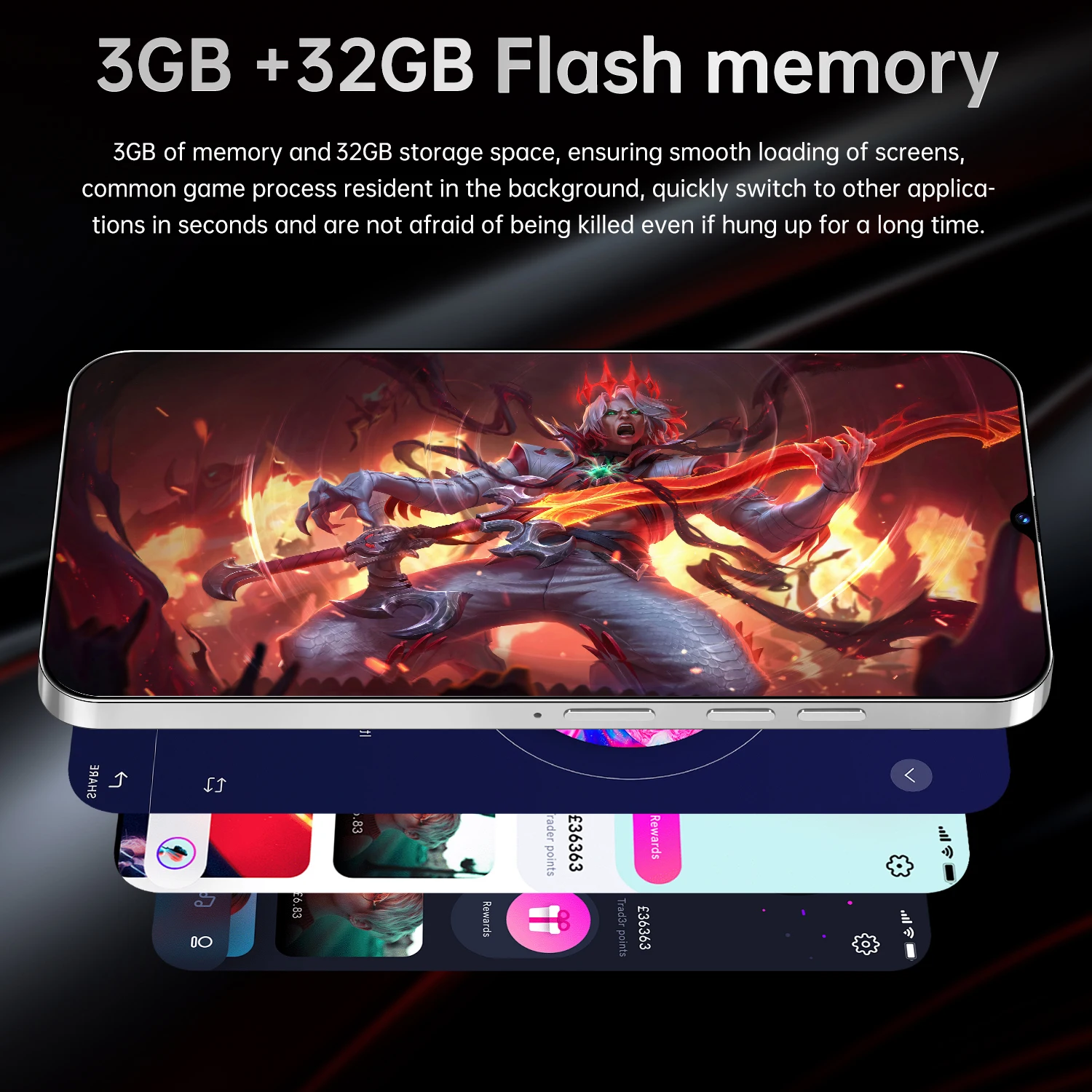FUFFI-Camon 30 Pro,Smartphone,6.3 inch,4000mAh,3+32GB ROM,Google Play Store,Mobile phone, Android,Cellphones 5