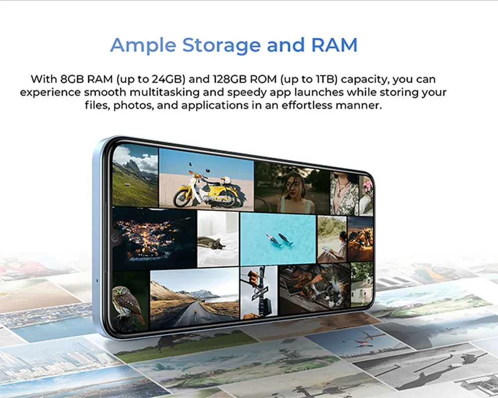 Oukitel C50 5G Smartphone Android 14 6.8“ HD Waterdrop Display 5150mAh 6GB+128GB Mobile phone 50MP+5MP Camera CellPhone 3
