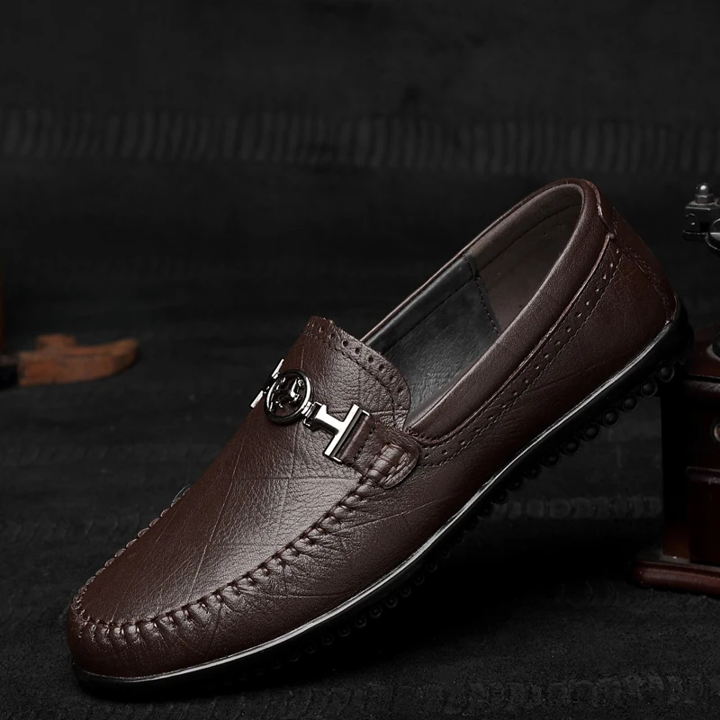 TOGEE See Top Quality Mens Casual Business Shoes Luxury Genuine Leather ...