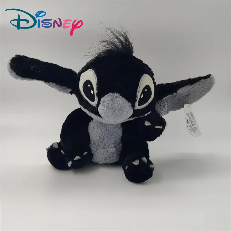 Черная кавайная плюшевая игрушка Disney Stitch 20 см, кукла Лило и Ститч, декор комнаты, Мультяшные Милые Мягкие Аниме игрушки, детский подарок на день рождения