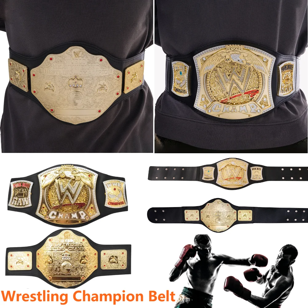 Boxing Champion Gold Belt Championship Belt Characters Occupation Wrestling Gladiators Cosplay Toys Prize Children Gifts