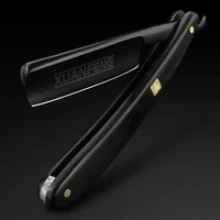 XUAN FENG  black Folding Razor Hardened Steel High Hardness Sharp Straight Razor Men's Razor 1