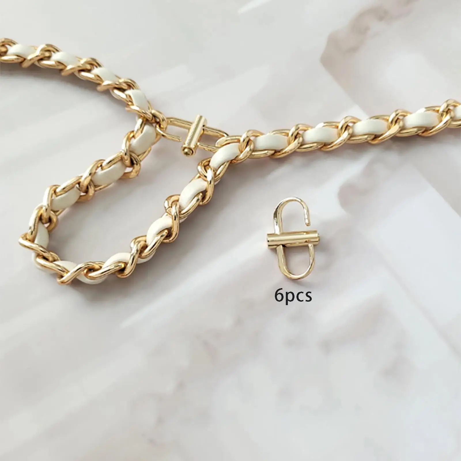 Adjustable Metal Buckles Chain Link Chain Strap Shortener Easy Buckle