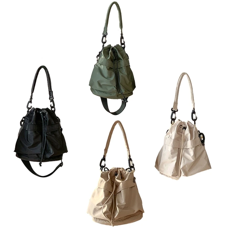 

Fashion Casual Drawstring Bag Shoulder Bags for Women Girls Bucket Shaped Bag
