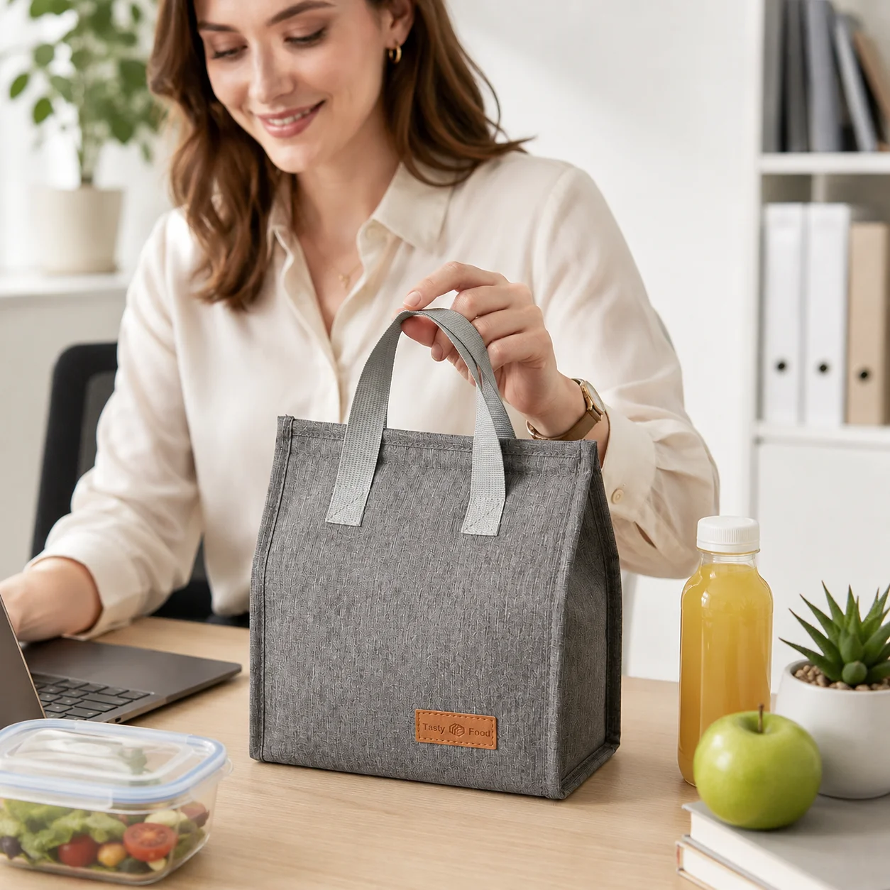 Eco-friendly Insulated Lunch Tote Bag – Durable, Reusable, and Stylish for Work, School, or Travel